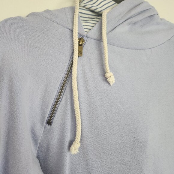 Ampersand Avenue Lavender & Stripe DoubleHood Sweatshirt – Size L - Picture 4 of 8